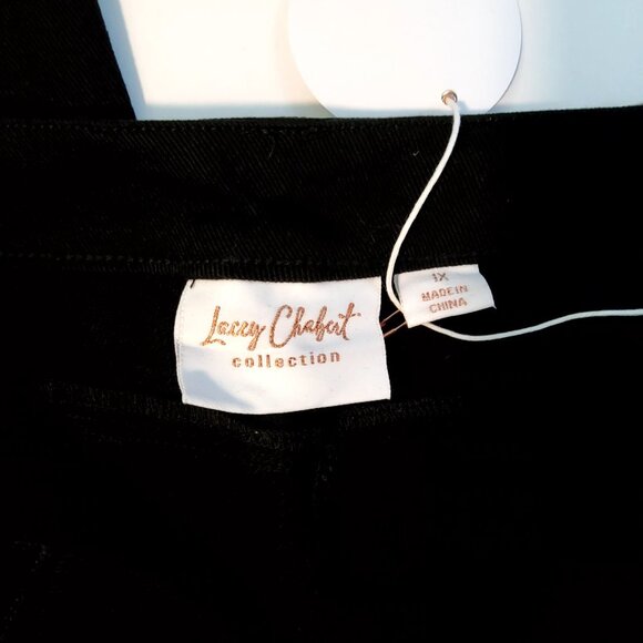 Lacey Chabert Collection Womens Black Pants 1X Cotton/Spandex Blend - Picture 5 of 11